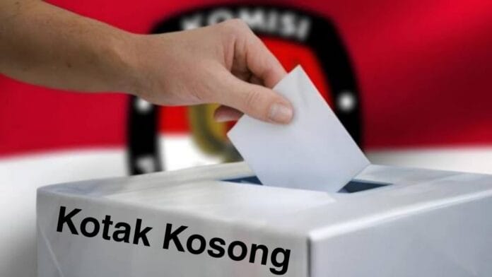 kotak kosong menang