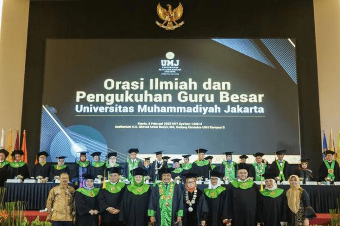 UMJ mengukuhkan empat Guru Besar di Auditorium K.H. Ahmad Azhar Basyir, Gedung Cendikia UMJ (Foto. UMJ)